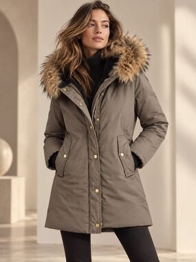 Soia & Kyo Fur Parka Coat